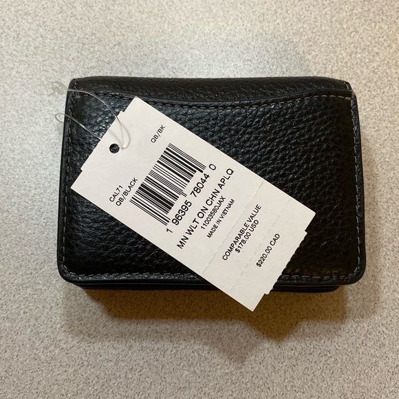 Coach Mini Wallet On A Chain With Floral Applique - Picture 5 of 11